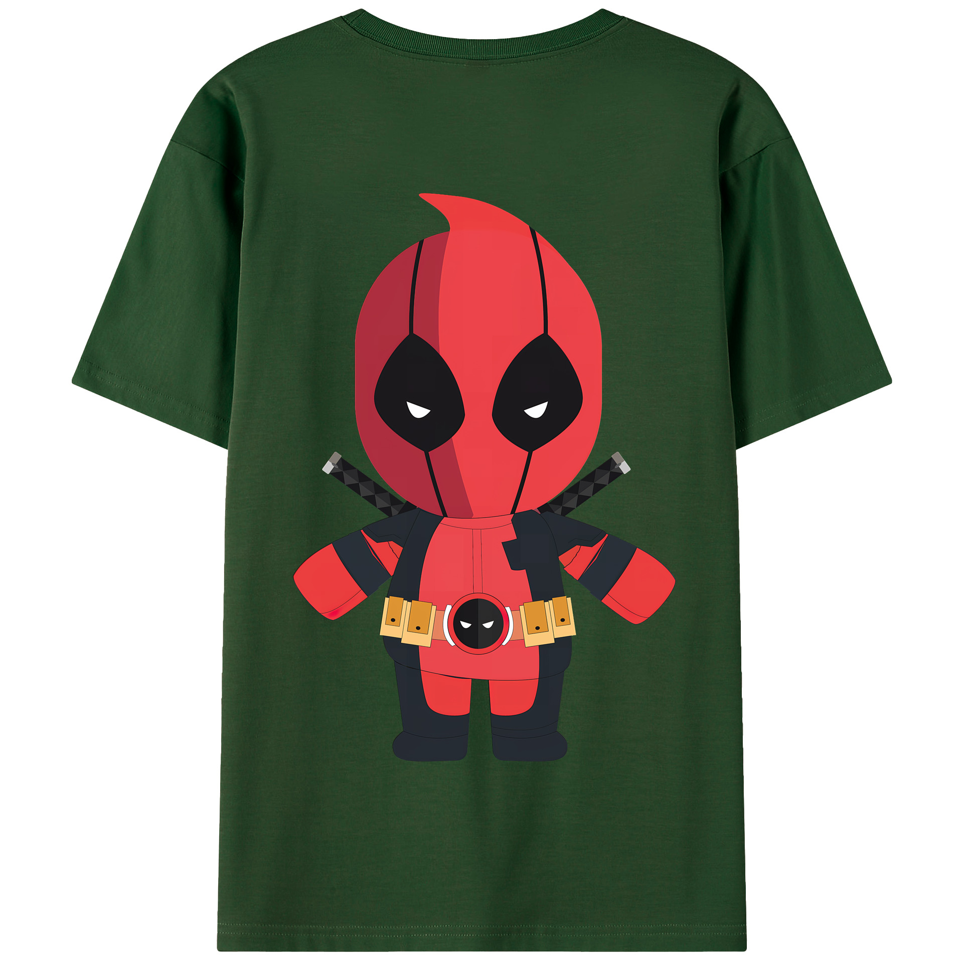 （画像用） Deadpool デッドプール 綿100％半袖Tシャツ（背面プリント）